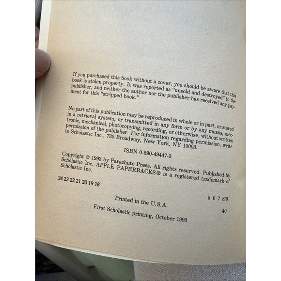 Goosebumps Be Careful What You Wish For ... #12 R L Stine Vintage Paperback Book - Picture 3 of 7